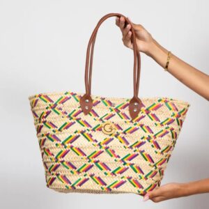 Madison Handmade Palm Leaf Tote Bag | Eco Friendly Woven Beach Bag | Summer Gift for Women