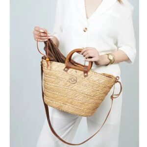 Savannah Handmade Palm Leaf Tote Bag | Eco Friendly Woven Beach Bag | Summer Gift for Women