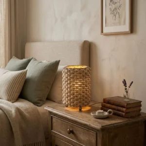 Palm Fiber Night Light Veilleuse en fibre de palmier